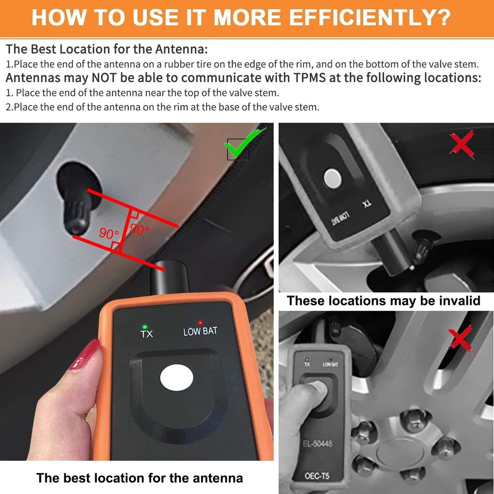 EL-50448 Plus TPMS Reset Tool Relearn Auto Tool Tire Pressure Sensor For Ford GM