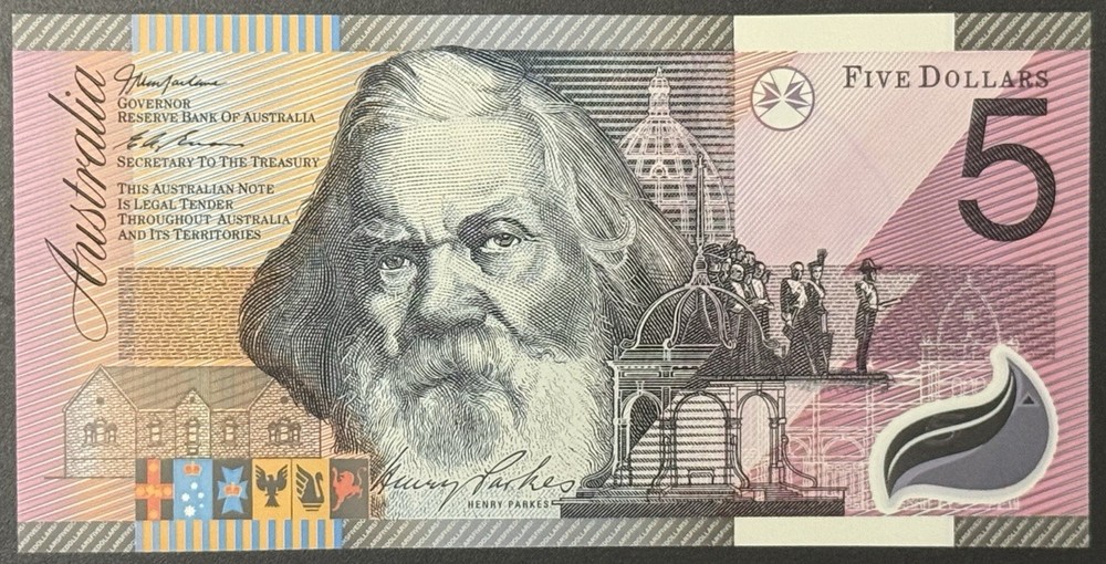 AUSTRALIA P-56a 5 Dollars 2001 UNC Commemorative