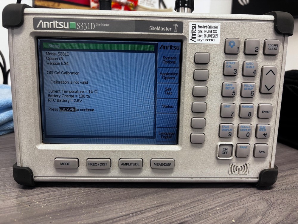 Anritsu S331D: Site Master, Version 5.34, Opt.3 With Battery