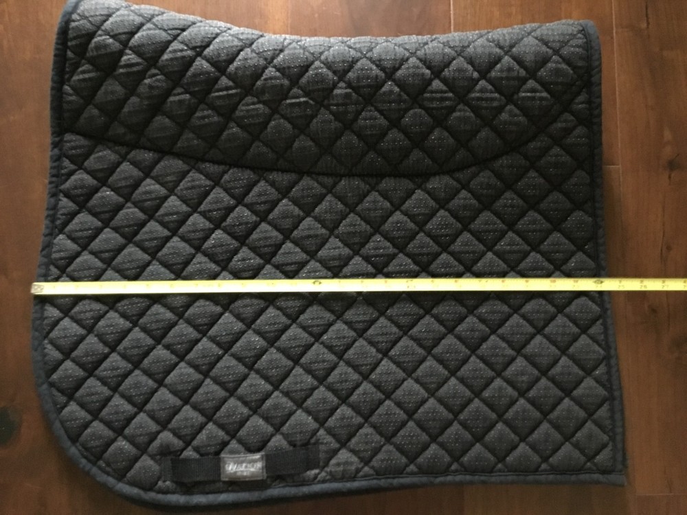 Ovation Dressage Saddle Pad - Black Dark Slate