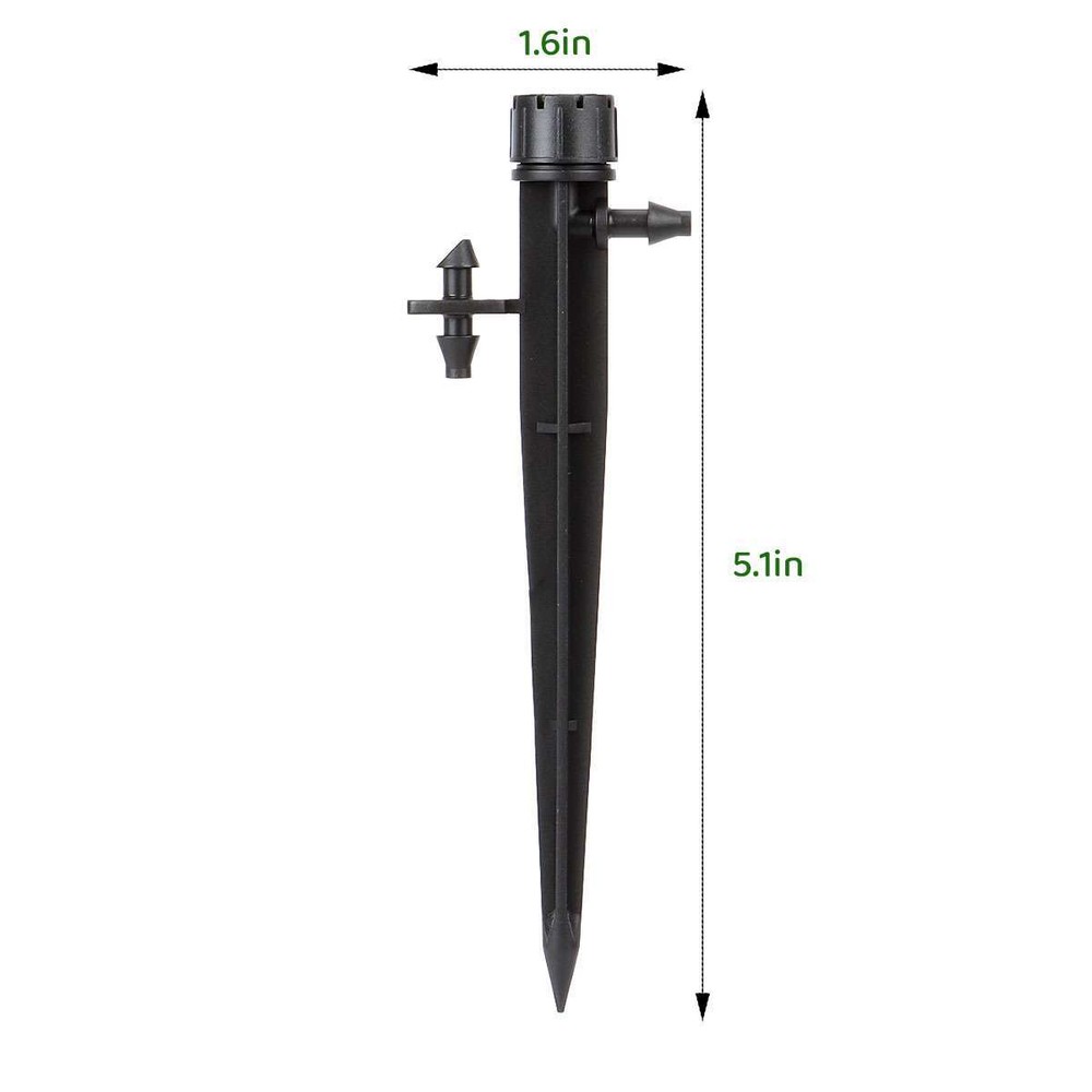 50pcs 360° Adjustable Water Flow Irrigation Drippers Stake Emitter Drip System