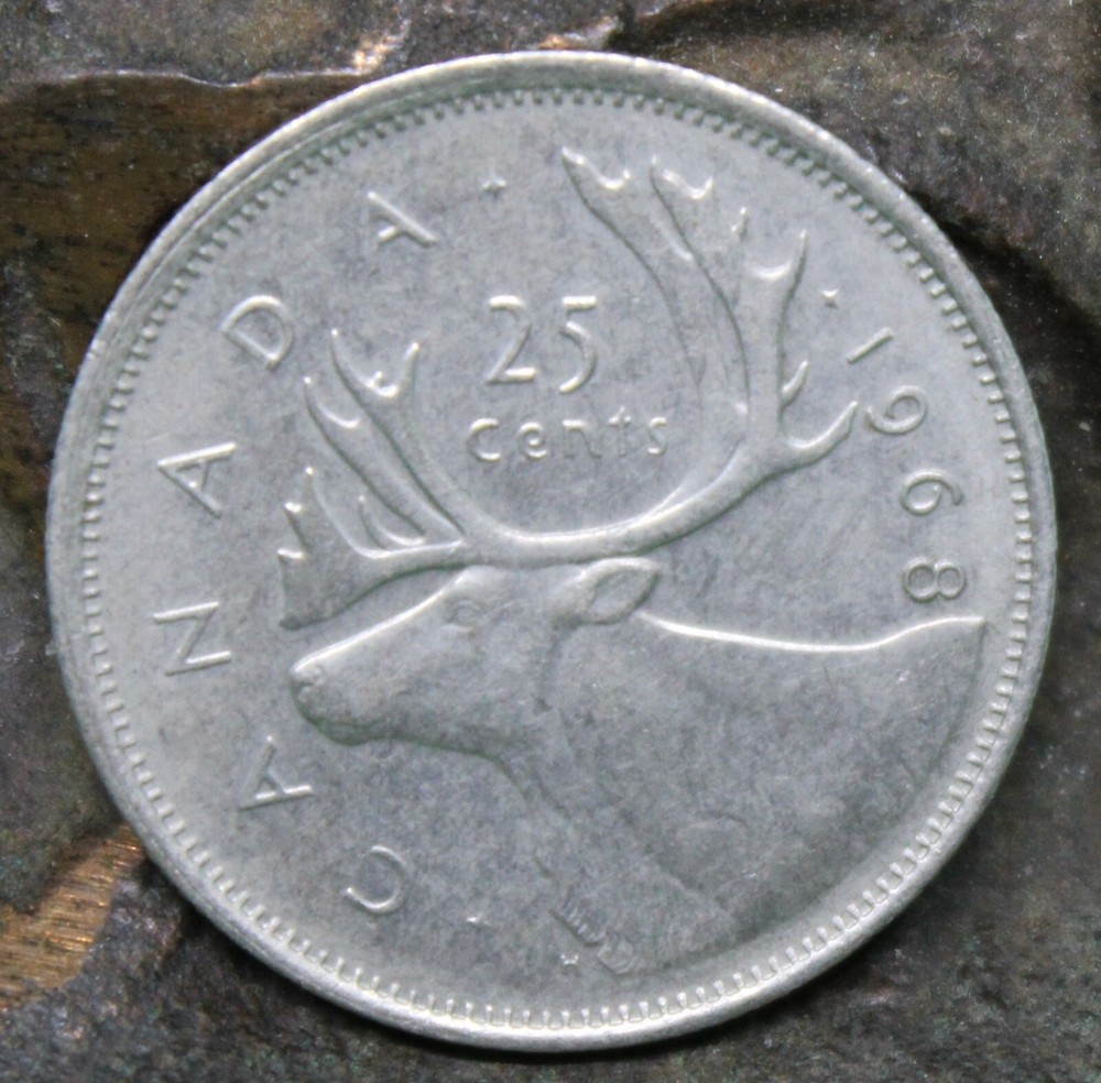 1968 Canada 25 Cents