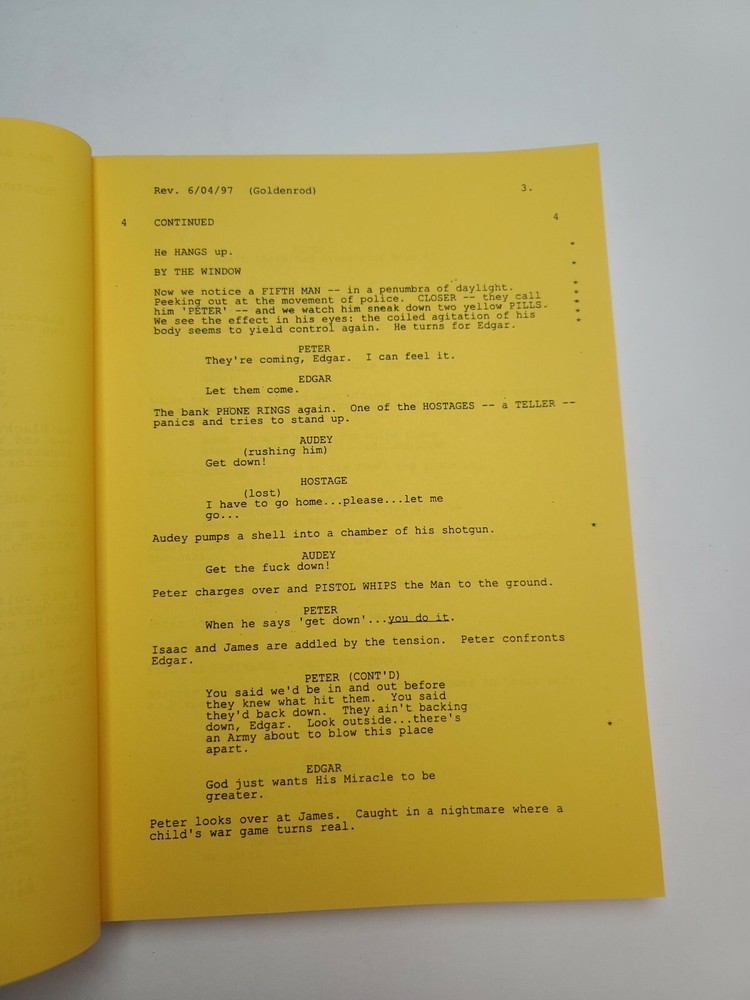 MERCURY RISING / Mark Rosenthal 1997 Screenplay, Bruce Willis savant secret code