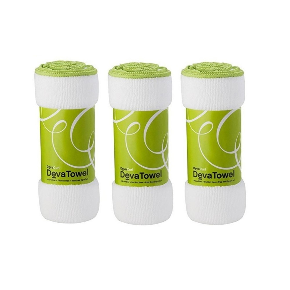 Deva Curl Deva Curl Microfiber Towel Pack of 3 pcs, White