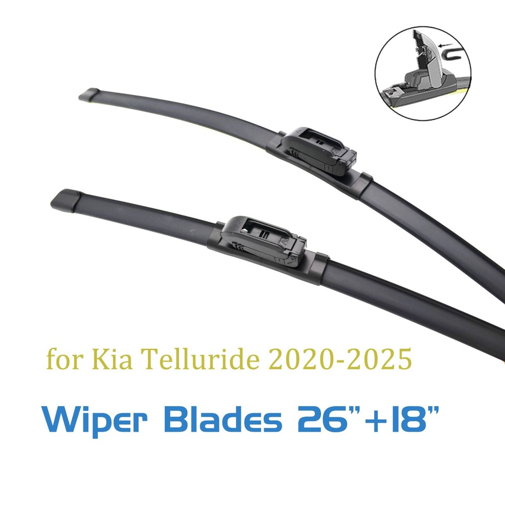 2,Windshield Wiper Blades 26 18 Replacement For Kia Telluride 2020-2025 Front