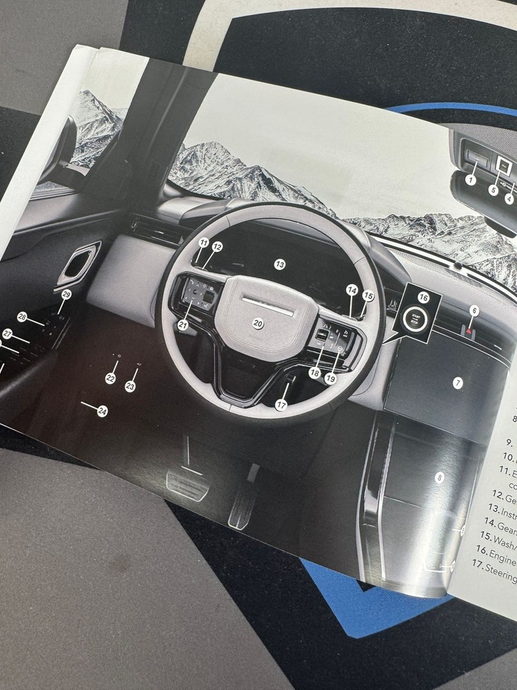 RANGE ROVER VELAR MANUAL / HANDBOOK QUICK REFERENCE GUIDE 2020~2024 (2023)!!
