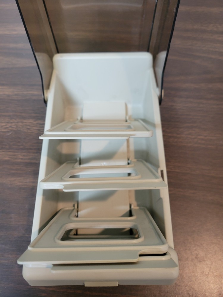 Vintage Diskette Tray 3.5" Floppy Disk Storage Case Organizer with Dividers