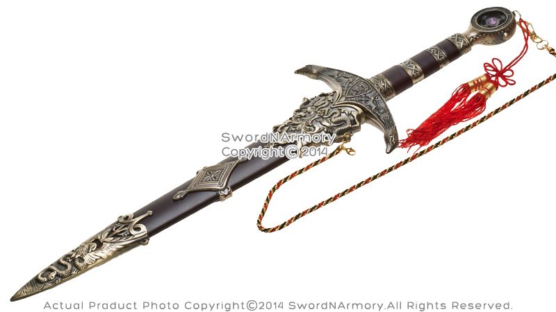 17.5" Robin Hood Dagger Medieval Crusader Knight Sword