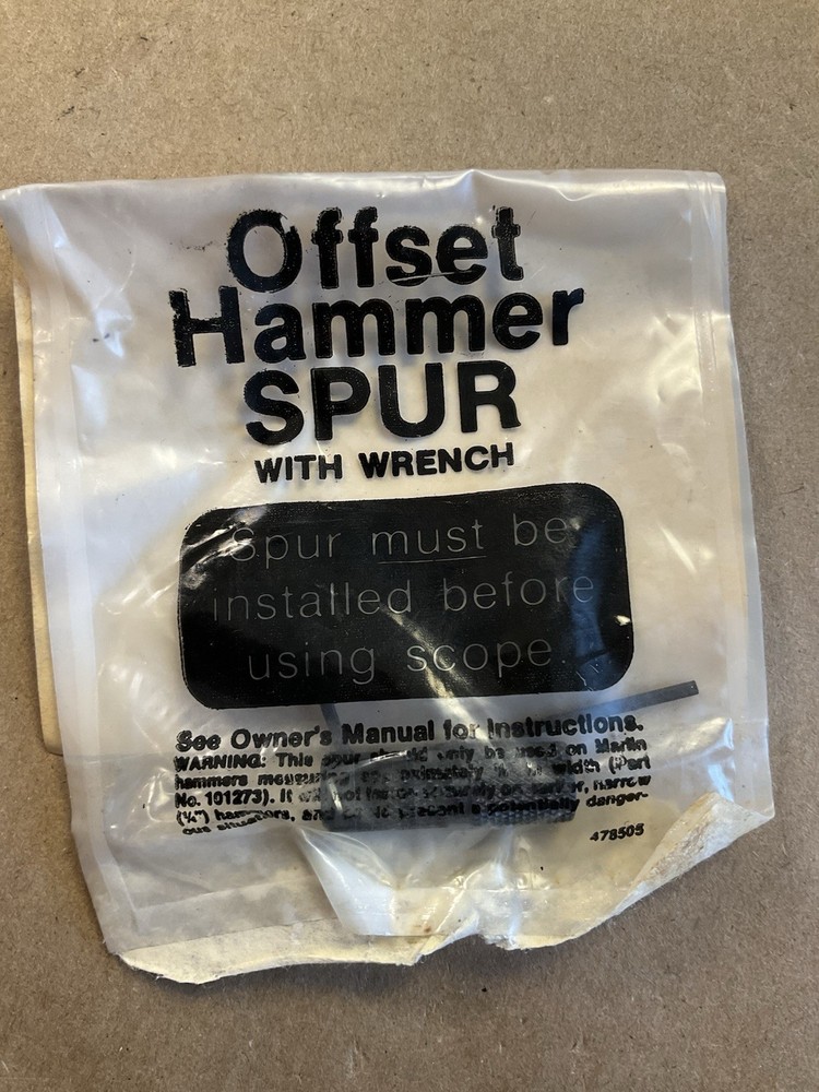 New Marlin Offset Hammer Spur With wrench Fits Rifles Post 1983 No. 478505