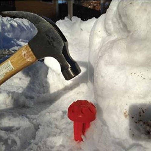 Durable Orange Marker Mount Driveway Stakes - 6-Pack for Easy Installation