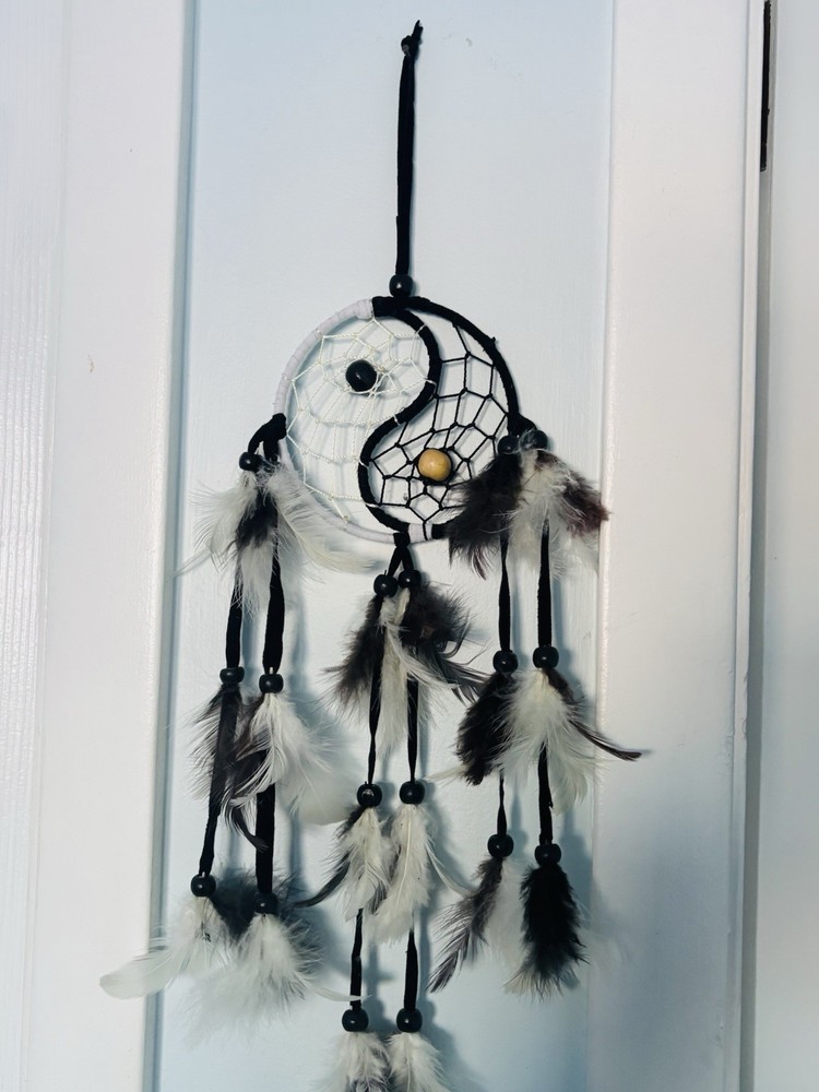 Handmade Yin Yang dream catcher