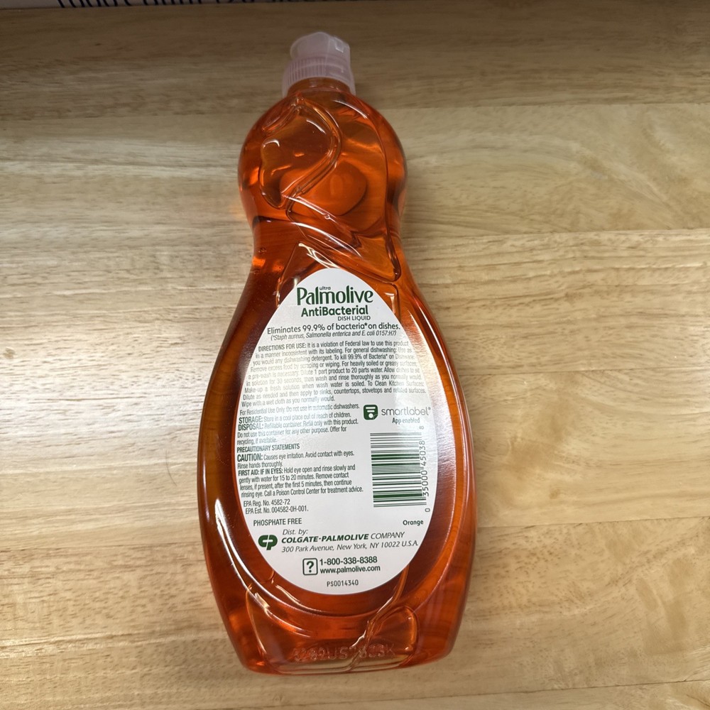 Palmolive Ultra Antibacterial Orange Scent Dish Liquid 20 oz