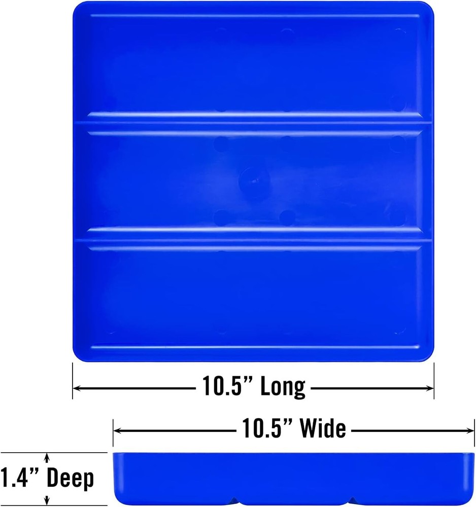 Ernst 5023 Three Compartment Organizer Tray-Blue