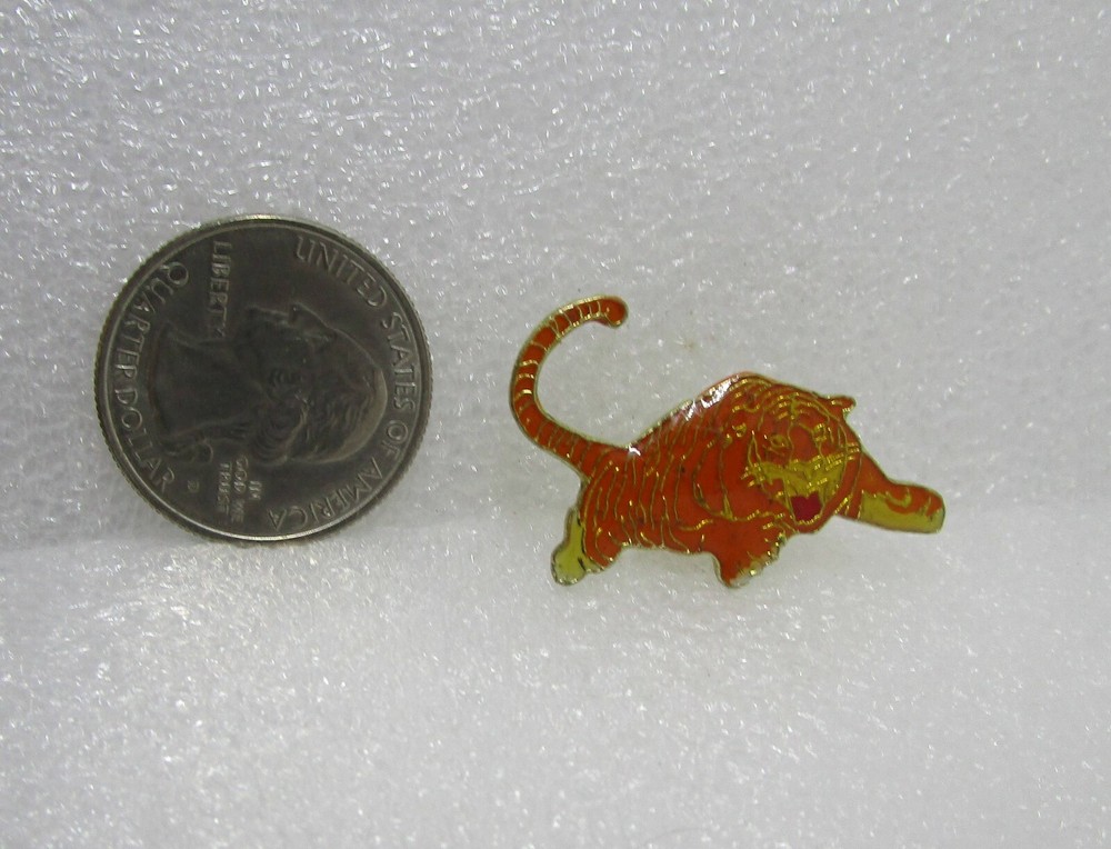 Orange Tiger Pin