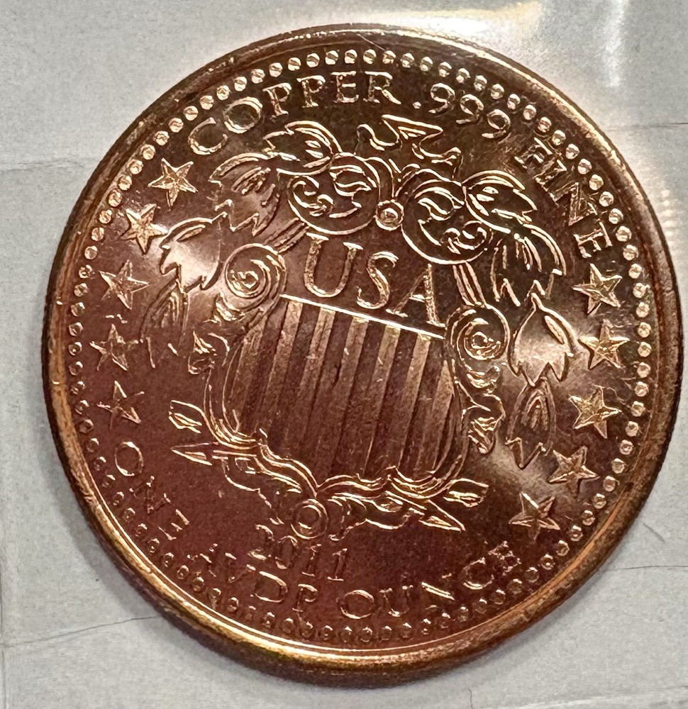 1 OZ Copper Round-Seated Liberty