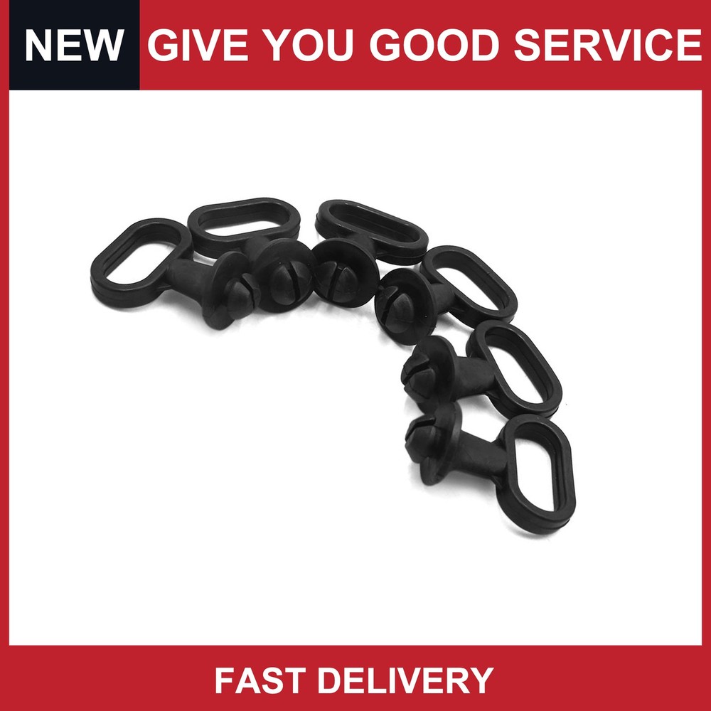 Universal Rubber Motorcycle Mudguard Speedometer Cable Guide Holder Pack of 6