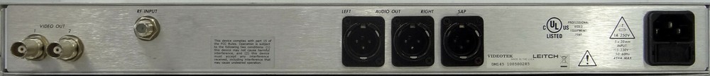 VideoTek DM-145 Demodulator 100500285