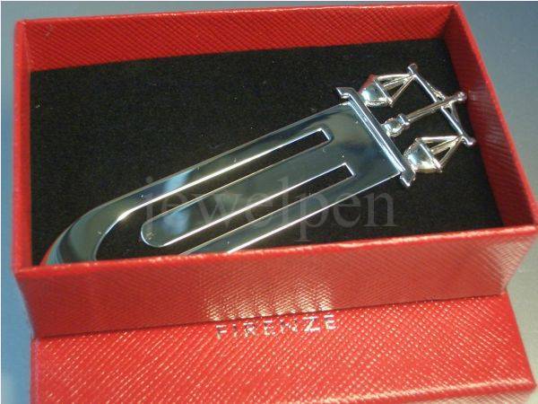 Bookmark Justitia Scale Suum Cuique Solid 925 Sterling Silver (V1)