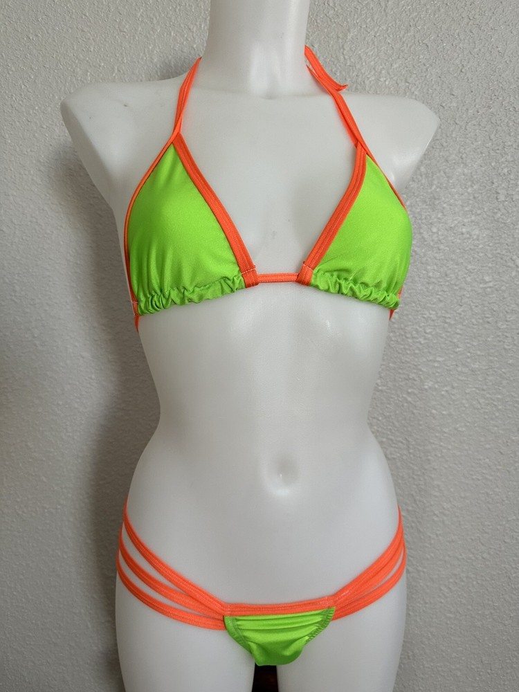 Exotic Dancer Tri Top And Thong Set