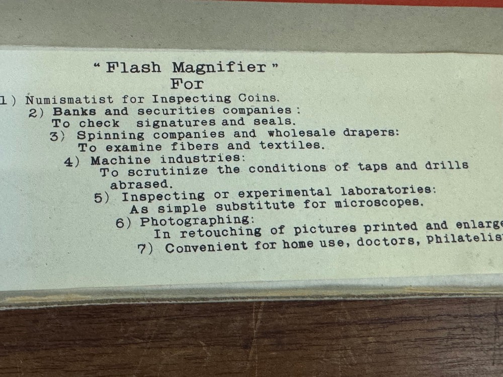 Vintage Anco 7 x Flash Magnifier In Box