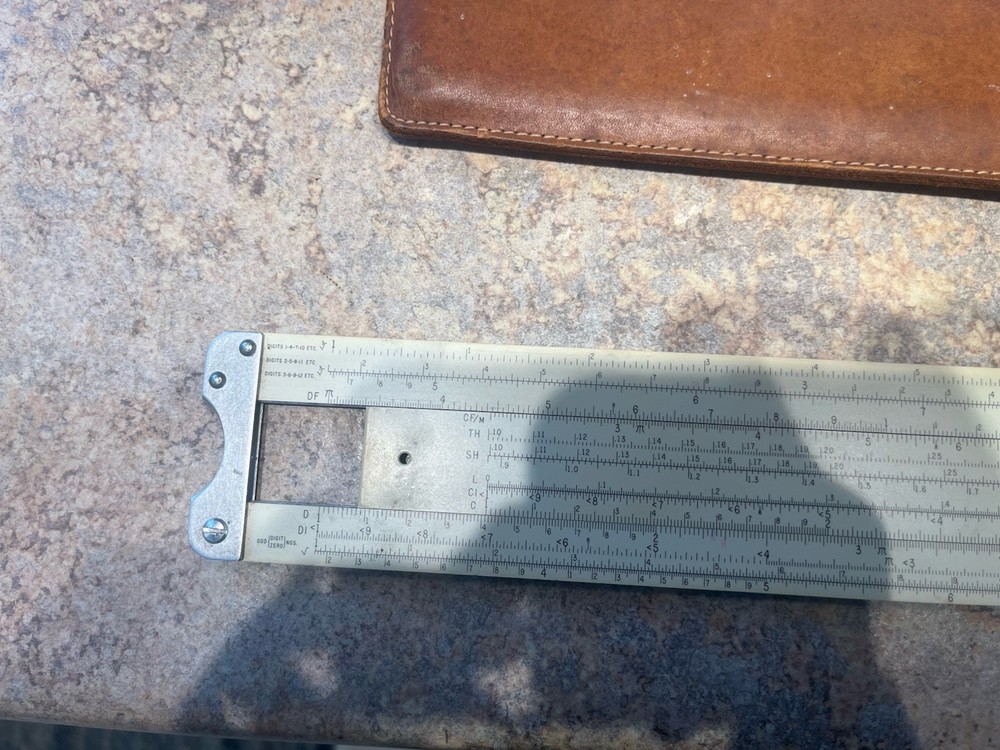 Dual base log log slide rule Picket Model 4-t