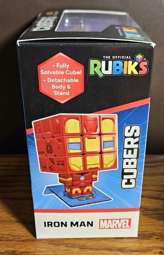 Rubik’s Cube Marvel Iron Man Cuber Solvable Puzzle Rubik's Cube With Stand