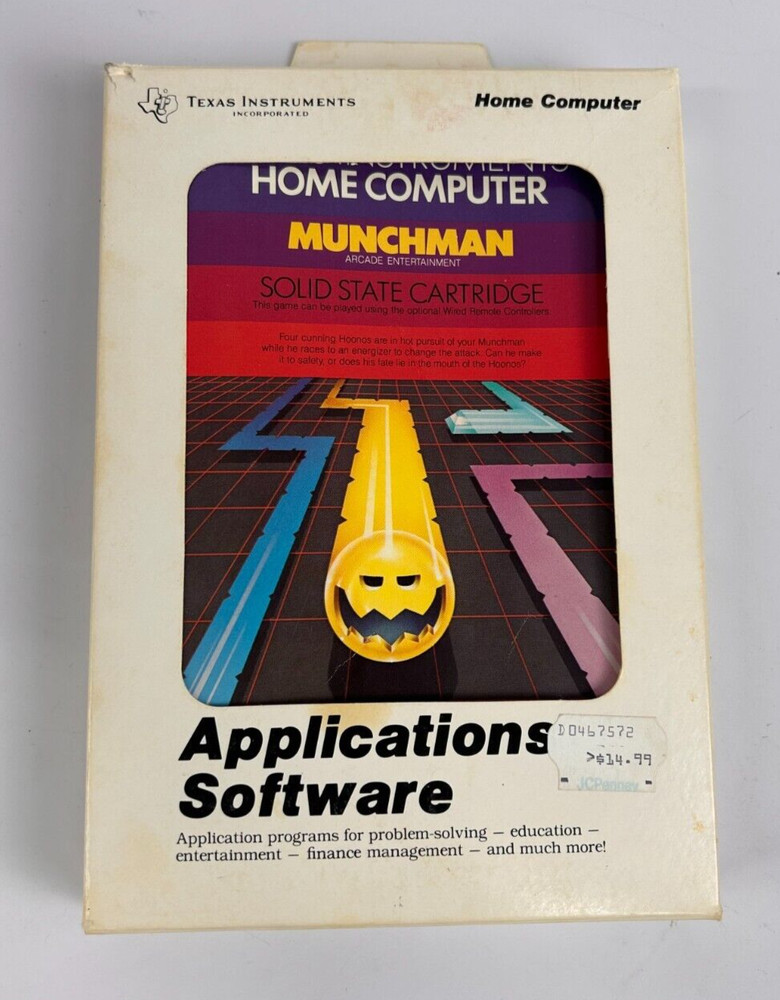 Computer Applications Software - MUNCH MAN - Texas Instruments TI-99/4a