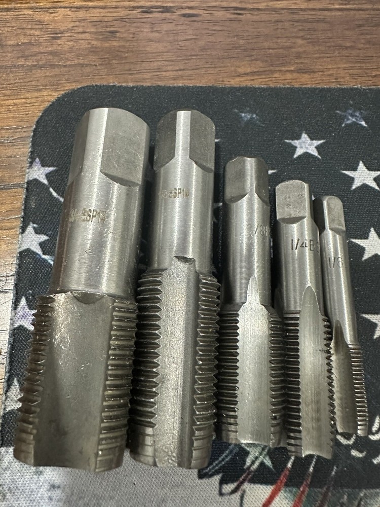 5 PCS PIPE TAP 1/8 - 3/4