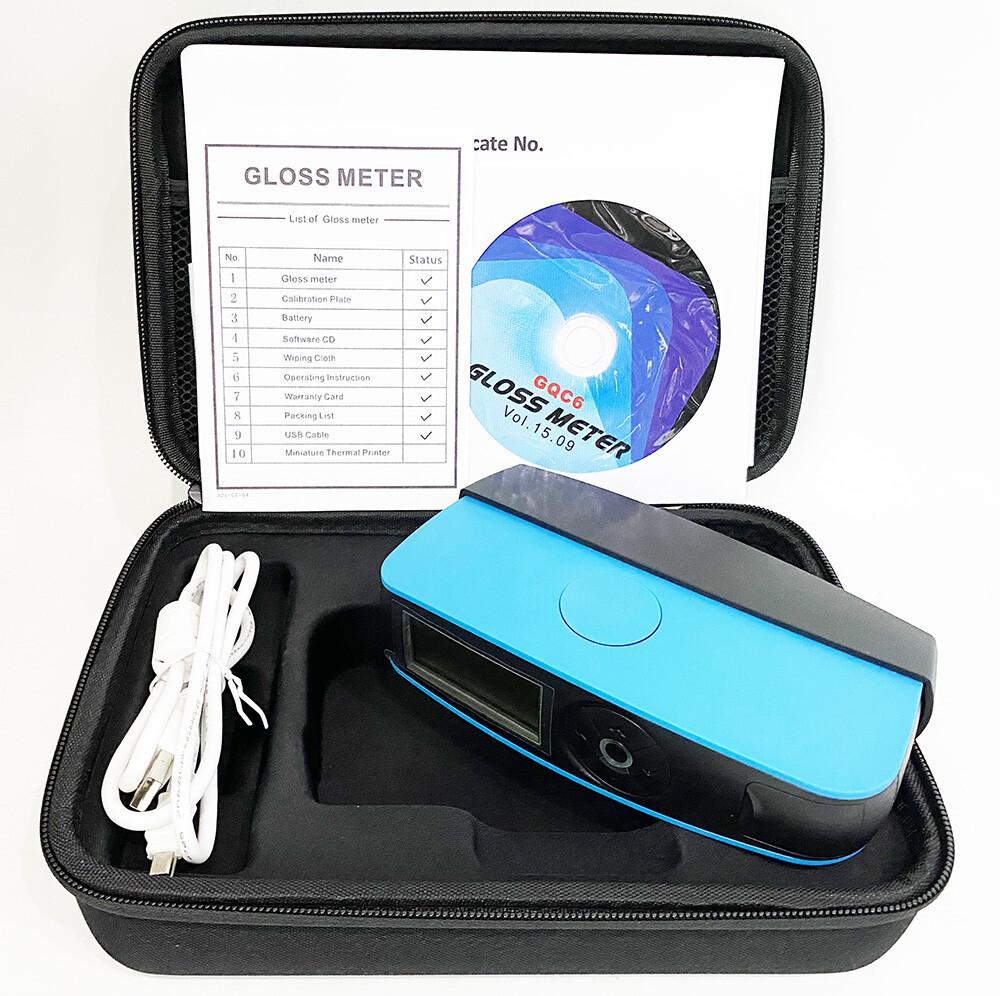 Multi-Angle Gloss Meter with 20°/60°/85° USB Interface for Paint Coating Plastic