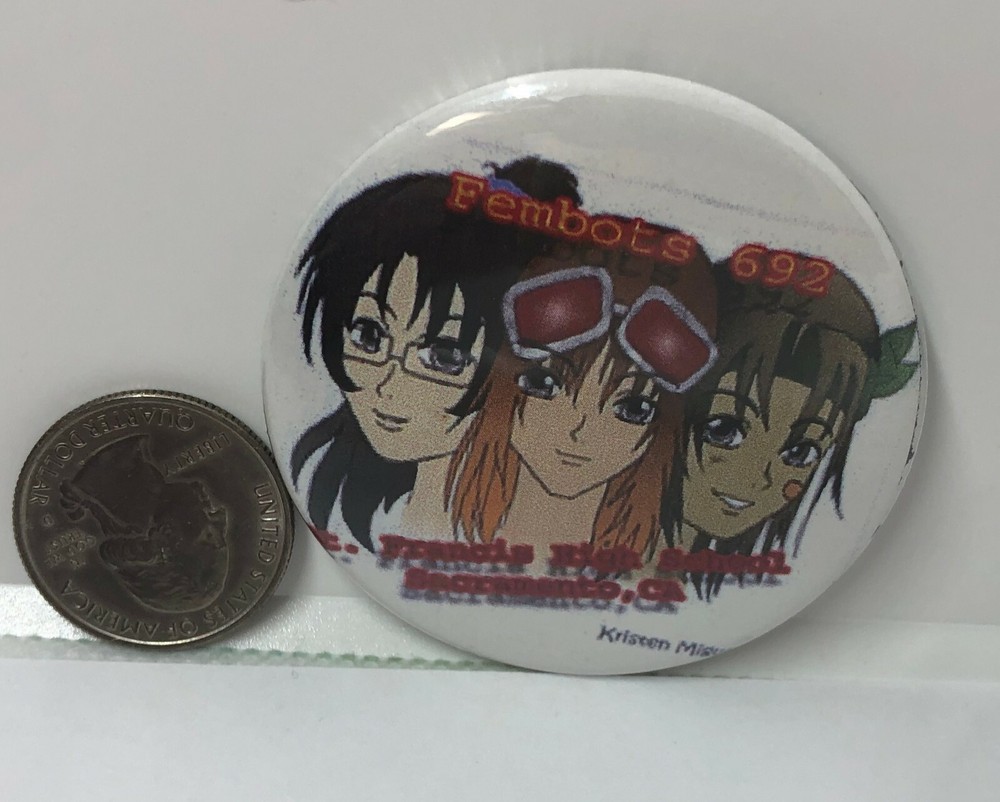 Fembots Robotics Team 692 Button Pin