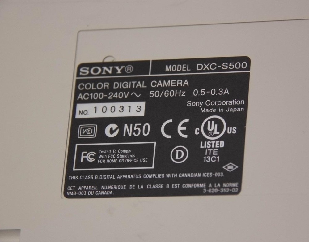 Sony DXC-S500 5 Megapixel Color Digital Camera w/ Controller For Microscope 9097