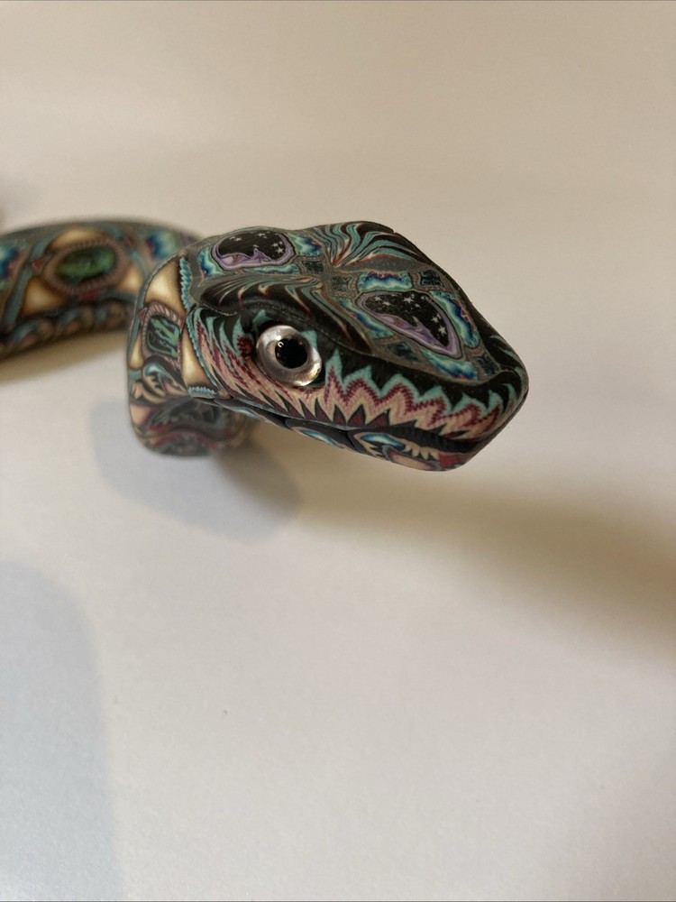 POLYMER CLAY SNAKE SCULPTURE