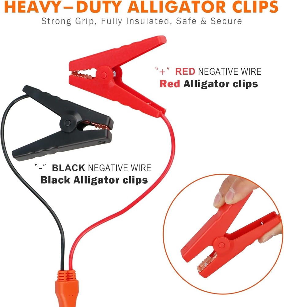 14AWG Car Battery Charging Cable For Jackery Solar Generators
