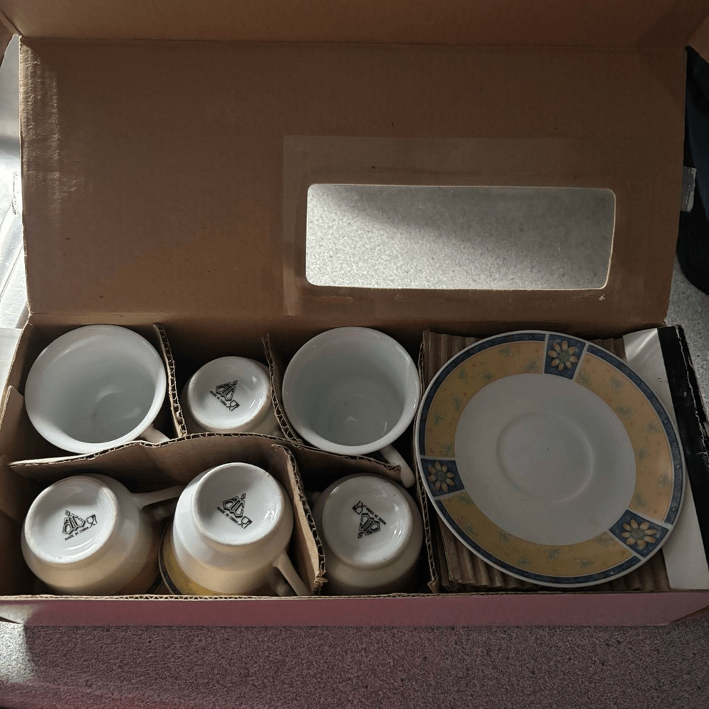 12 Piece Porcelain Coffee Set