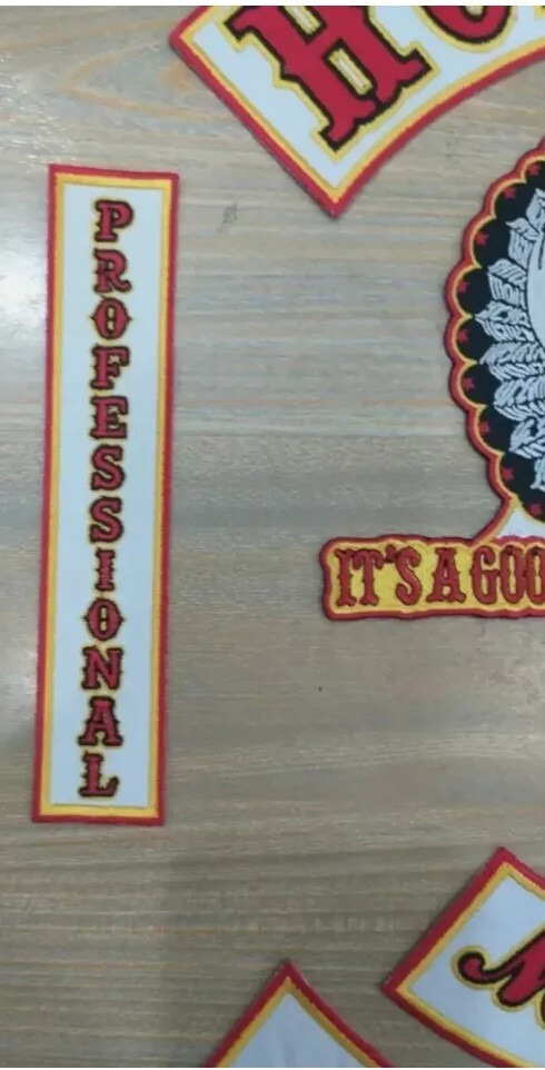 Hoka hey challenge 35cm iron on embroidered set