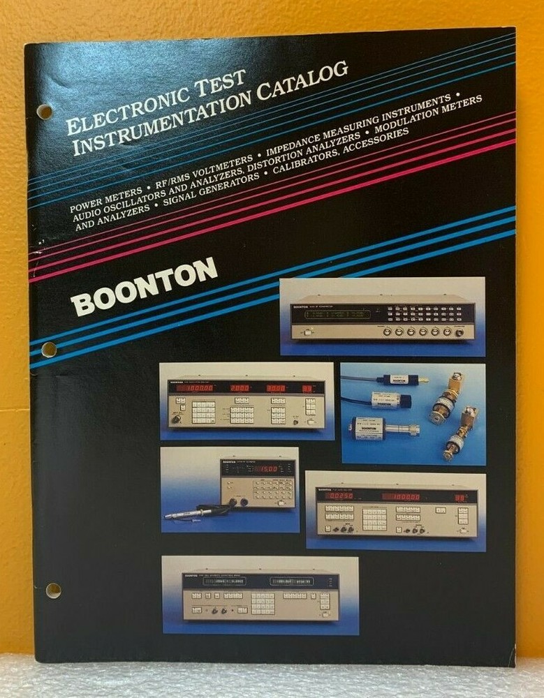 Boonton Electronic Test Instrumentation Catalog.