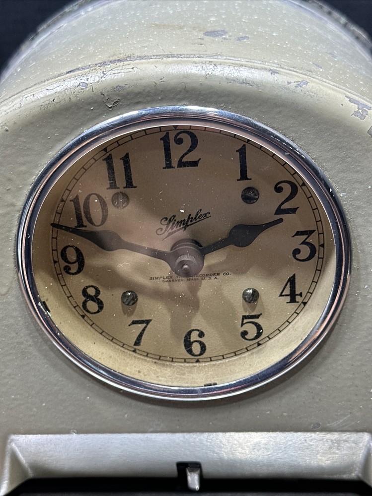 SIMPLEX TIME RECORDER COMPANY GARDNER MASSACHUSETTS U.S.A WORKS !!!