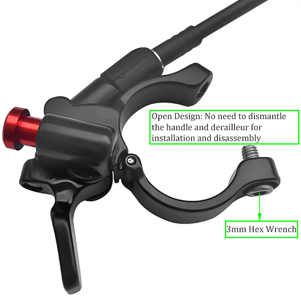 MTB Bike Remote Lockout Lever Cable Control Front Fork Switch Air Fork Wire K7J3