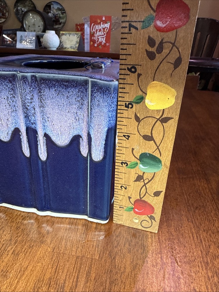 Handmade Studio Art Ceramic Tissue Box Cover