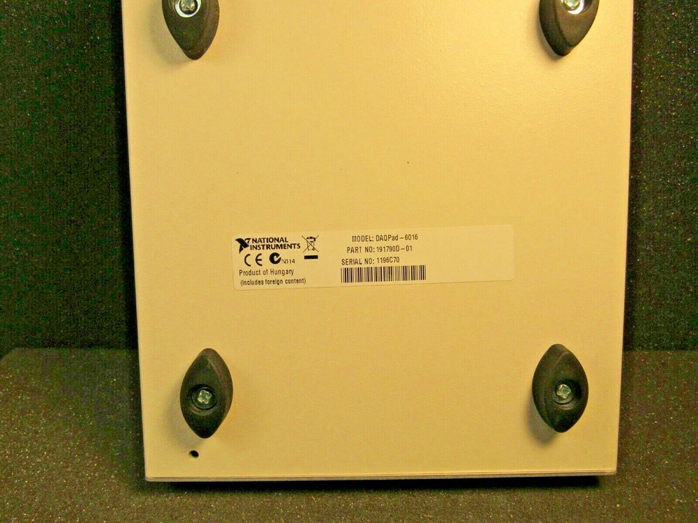 601National Instruments DAQPad-6016 Multifunction I/O Device (Missing Top Cover)