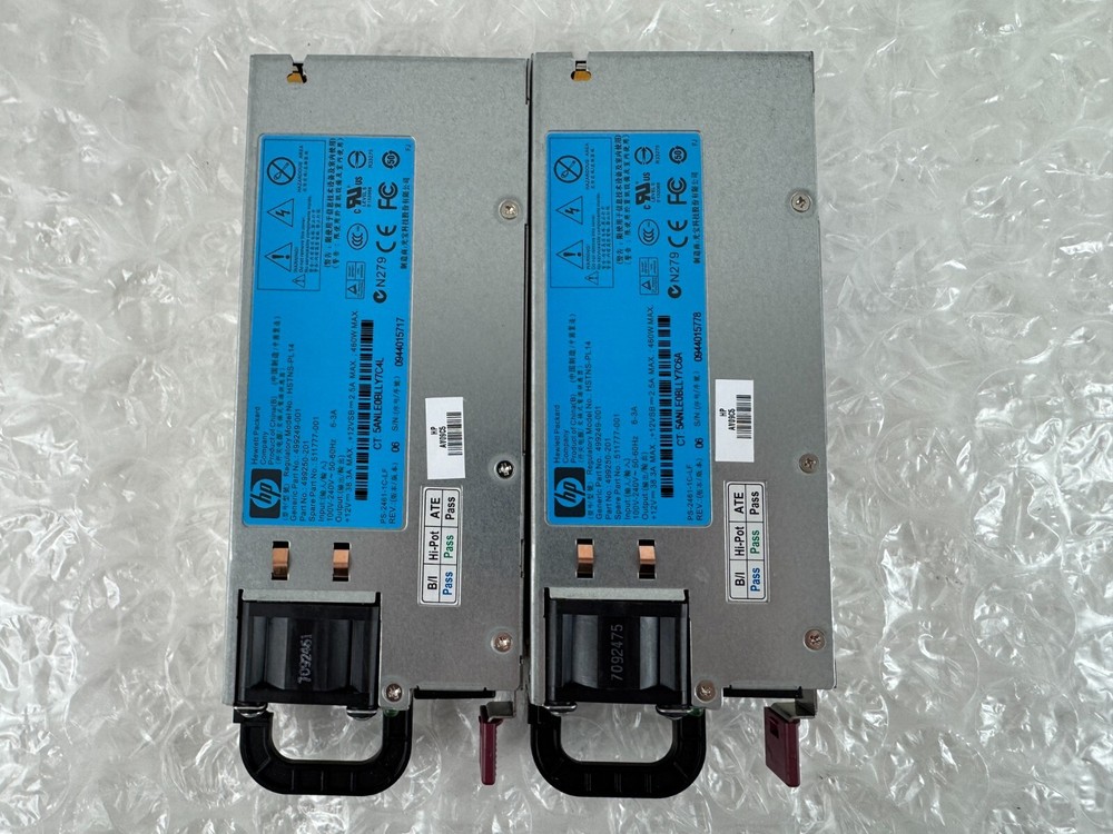 Lot 2 HP 460W Server Power Supply HSTNS-PL14