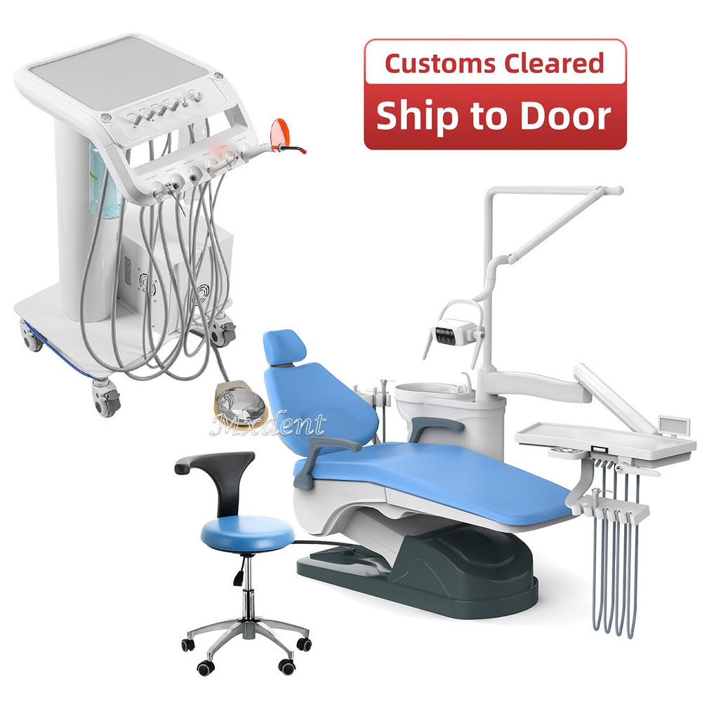 FDA Dental Unit Chair DC Motor / Protable Unit Sunction Compressor Trolley Stool