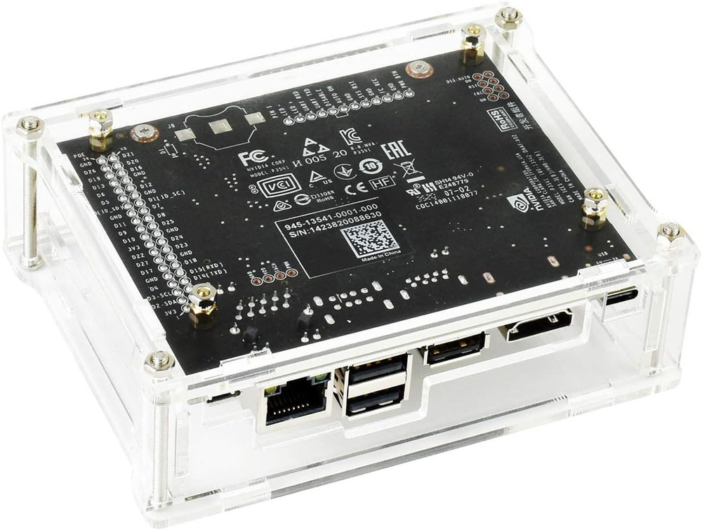 Acrylic Clear Case Enclosure Specialized for Jetson Nano 2GB Developer Kit（Case