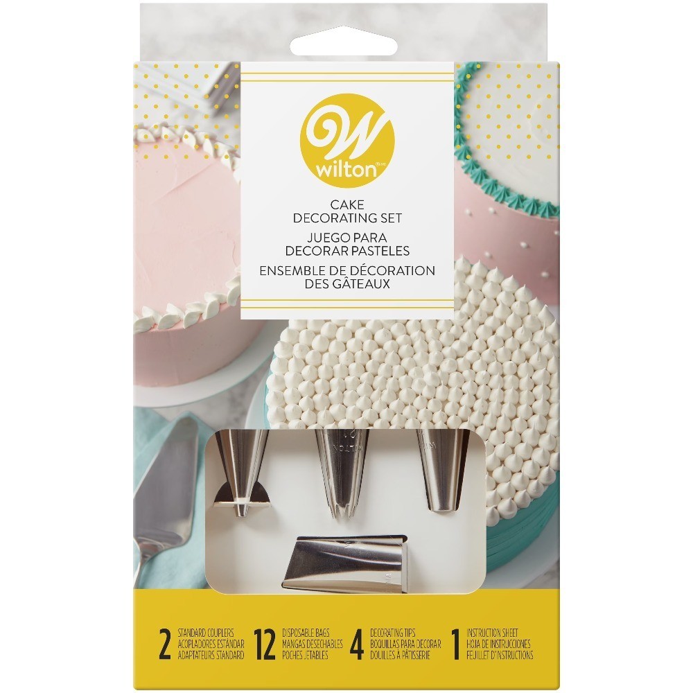 Cake Decorating Set with Piping Tips, Decorating Bags, Couplers and