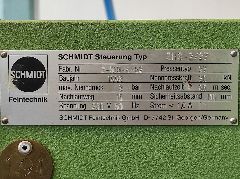 Electropneumatic SCHMIDT ZHS-2/27 1 piece