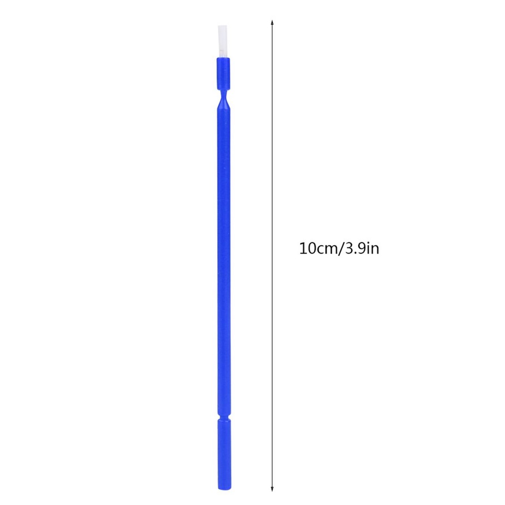 100 Pcs Dental Disposable Micro Applicator Brush Bendable Sticks (Blue)