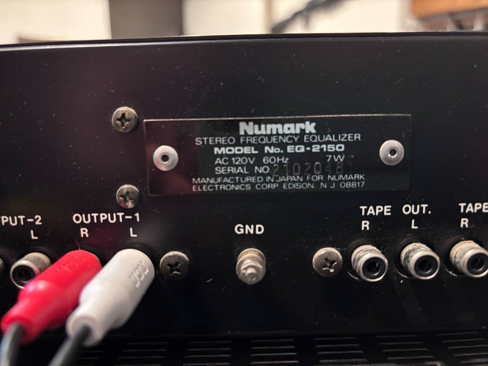 Vintage Numark EQ-2150 6-Band Stereo Frequency Equalizer