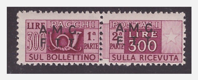 Trieste A - 1947 postal packages read 300 new mint MNH