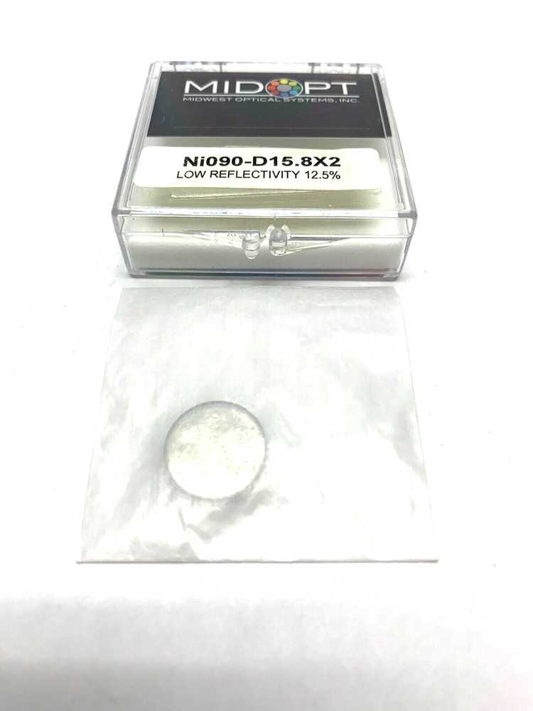 Midopt Ni090-D15.8X2 Neutral Density Filter Low Reflectivity 12.5% Trans.