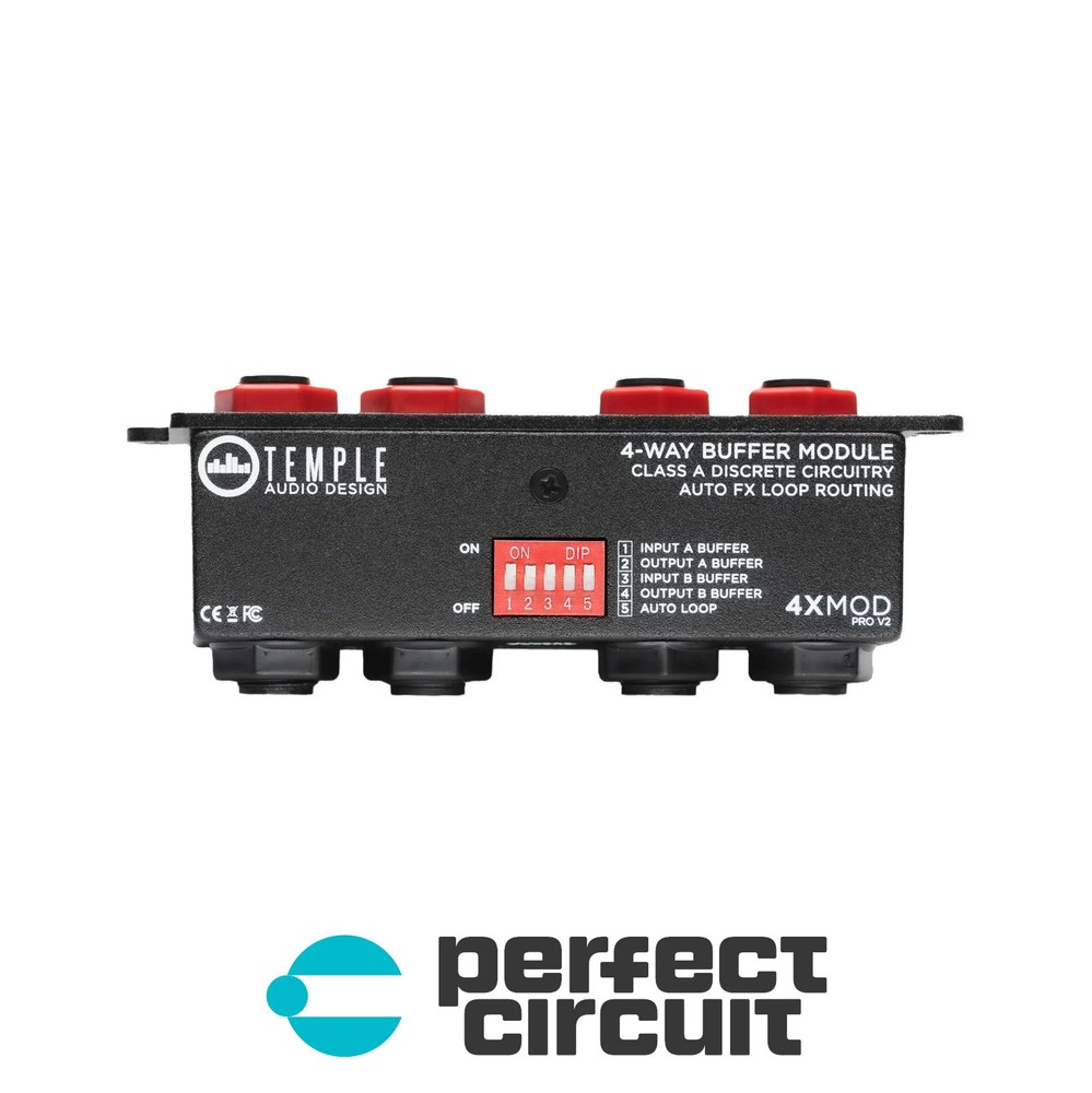 Temple Audio Design 4X MOD Pro Buffer Module V2 EFFECTS NEW PERFECT CIRCUIT